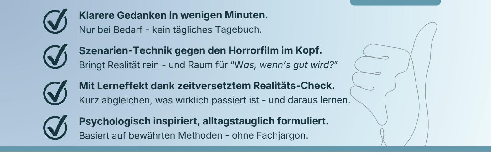 Klarere Gedanken in wenigen Minuten – Übersicht